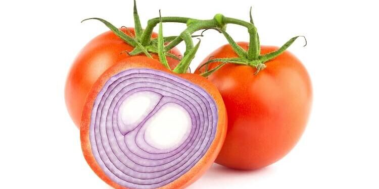 Onion Inside Tomato 750×500 image of tomato with onion inside to represent manipulation